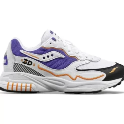 Saucony Grid | 3D Grid Hurricane White / Purple