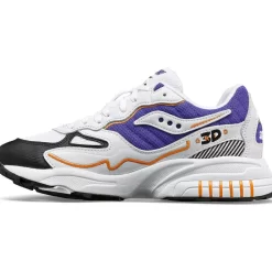 Saucony Grid | 3D Grid Hurricane White / Purple