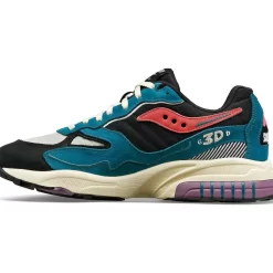 Saucony Grid | 3D Grid Hurricane Midnight Swimming Green / Black