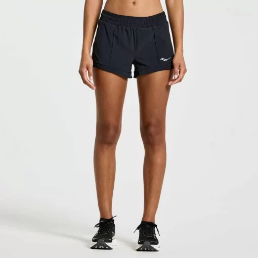 Saucony Calze E Pantaloncini | Donna Outpace 3" Short Black