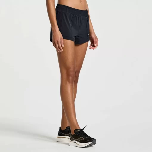 Saucony Calze E Pantaloncini | Donna Outpace 3" Short Black