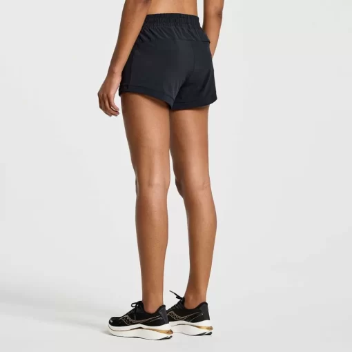 Saucony Calze E Pantaloncini | Donna Outpace 3" Short Black