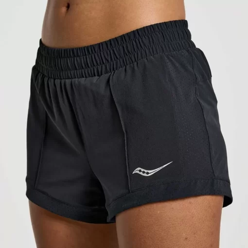 Saucony Calze E Pantaloncini | Donna Outpace 3" Short Black