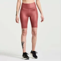 Saucony Calze E Pantaloncini | Donna Pinnacle 8" Tight Short Apple Butter