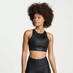 Saucony Tops | Donna Pinnacle Bra Top Black