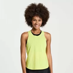 Saucony Tops | Donna Pinnacle Tank Citron