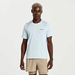 Saucony Tops | Uomo Elevate Short Sleeve Vapor