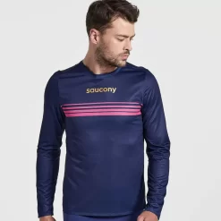 Saucony Tops | Uomo Elite Long Sleeve Sodalite