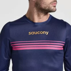 Saucony Tops | Uomo Elite Long Sleeve Sodalite