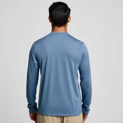 Saucony Tops | Uomo Stopwatch Long Sleeve Murk